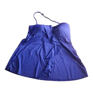 Badgley Mishcka Purple Swimsuit Top‎ Sz 8